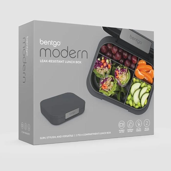 Gambar Bentgo Modern - Versatile 4-Compartment Bento-Style Lunch Box, (Dark Gray) dari Bambini Corner Official undefined Tokopedia