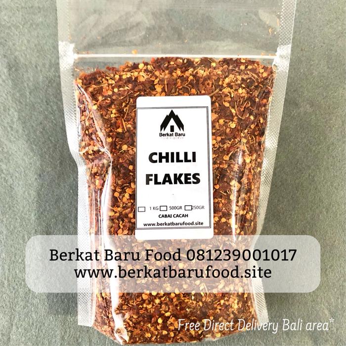 Gambar Chili Crushed / Chili Flakes / Red Chili Flake / Cabai Tumbuk 500 gram - 250gr dari Berkat Baru Food undefined Tokopedia