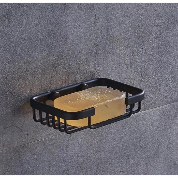 Gambar Termurah!! Tempat Sabun Batang Dinding - Rak Sabun Mandi - Soap Holder - Hitam, Ori dari Nozomi Storey undefined Tokopedia