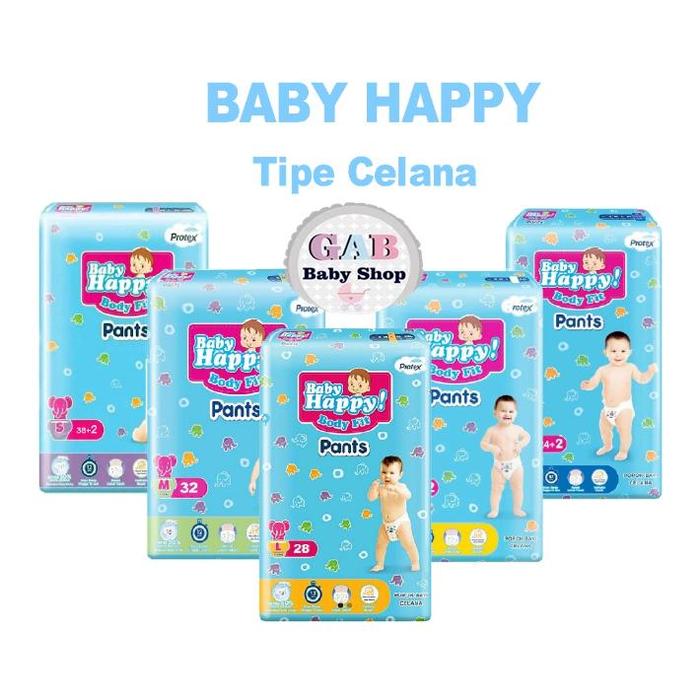 Gambar Baby Happy Pants S 38+2 / M 32 / L 28 / XL 26 / XXL 24 - Popok Bayi - ECER BHP M32 dari Hellow beby undefined Tokopedia