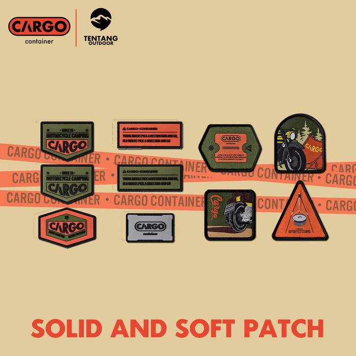Gambar CARGO CONTAINER Solid And Soft Patch PVC Emblem Bordir Aksesoris Camping - Solid B dari TentangOutdoor undefined Tokopedia