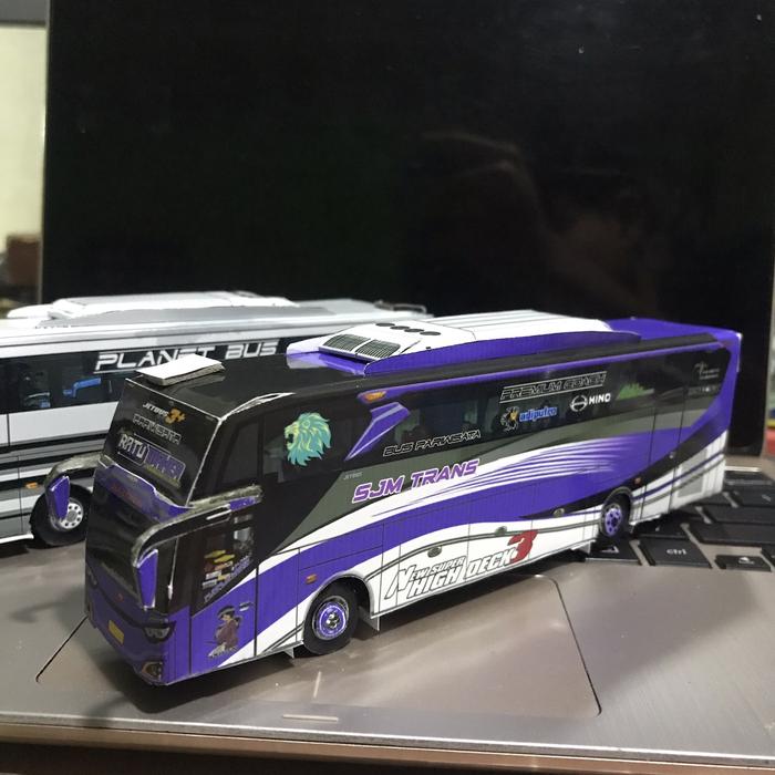 Gambar papercraft miniatur bus tunggal jaya ,winspector ,casper ,dan ratu ma - 1 dari Subn store undefined Tokopedia