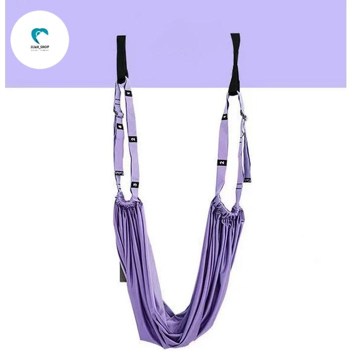 Gambar Aerial Yoga Rope Stretch Perlengkapan Yoga Ayunan Yoga Untuk Latihan Split Kaki - Ungu dari Jijahh Shop undefined Tokopedia