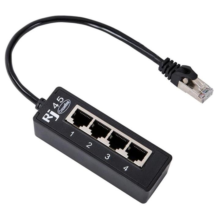 Gambar 1 Pcs RJ45 LAN Connector Cable 1 Male To 4 LAN Port For Networking Ext dari Go Shoukhin undefined Tokopedia