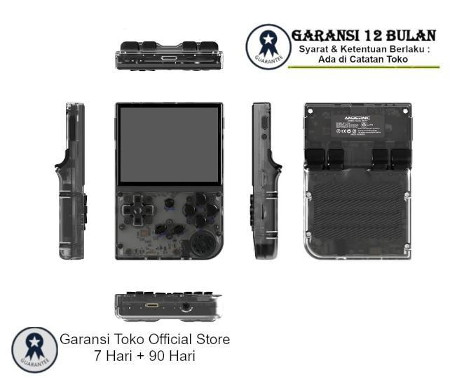 Gambar ANBERNIC RG35XX Handheld Retro Video Game Console Linux System - Clear Black, OFW OS dari ANBERNIC Official Store undefined Tokopedia