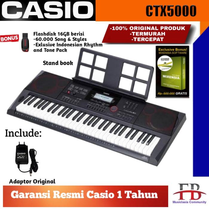 Gambar Keyboard Casio CTX5000 / CTX 5000 / CTX-5000 spek d atas psr e463 - ctx5000+bonus dari favebox undefined Tokopedia