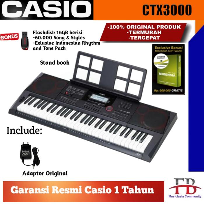 Gambar Casio CTX3000 Keyboard / CTX 3000 / CTX-3000 / CT X3000 - ctx3000+bonus dari favebox undefined Tokopedia