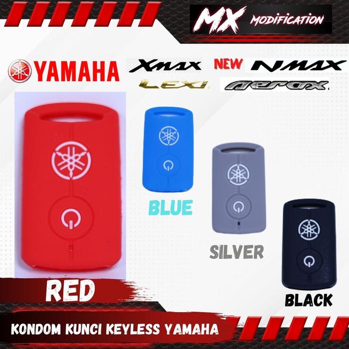 Gambar Kondom Kunci Karet Remote Keyless  YAMAHA NMAX,AEROX,XMAX,LEXI - ALL YAMAHA, Merah dari MX MODIFICATION undefined Tokopedia