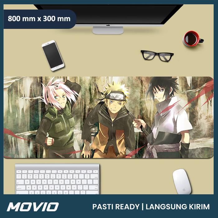 Gambar MOVIO Desk Mat - Mouse Pad Gaming XL - Alas Meja Laptop 800 x 400 mm - L - NRUTO 50 dari movios.id undefined Tokopedia