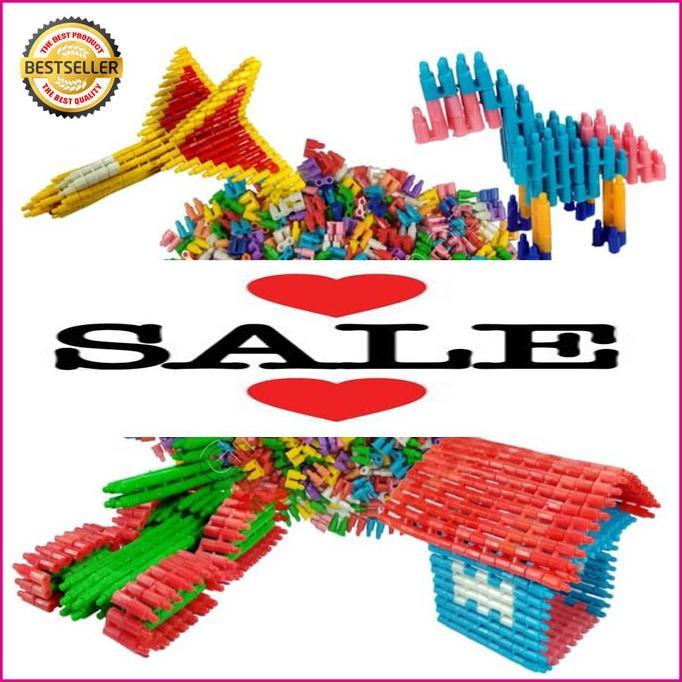 Gambar Mainan Block Jadul Isi 1 kg Mainan Edukasi Balok Susun Jadul Isi 1 Kg - 1KG 1CM dari Counter Melisa undefined Tokopedia