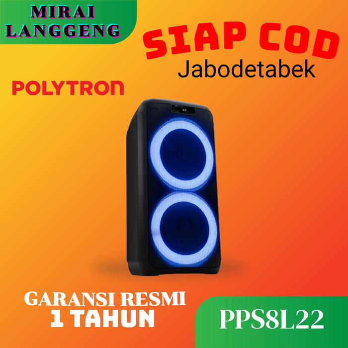 Gambar POLYTRON PPS 8L22 / PPS8L22 SPEAKER bluetooth Karaoke dari MIRAILANGGENG undefined Tokopedia