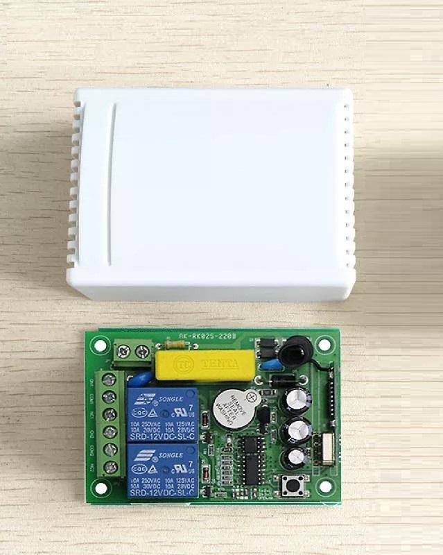 Jual 220V Relay 2Ch Wireless Remote Control Switch Transmitter Receiver ...