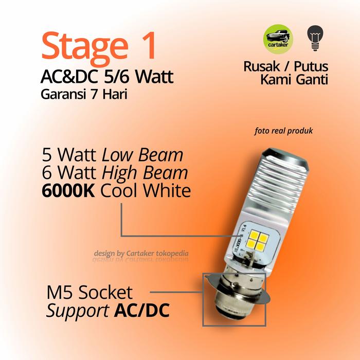 Gambar Lampu LED Motor Yamaha Jupiter Z Z1 MX 115 125 135 Burhan - Stage 1 dari Cartaker undefined Tokopedia