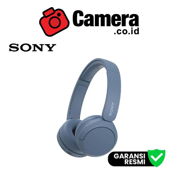Gambar SONY WH-CH520 Wireless Headphone dengan Baterai Tahan Lama - Blue dari CAMERA CO ID undefined Tokopedia