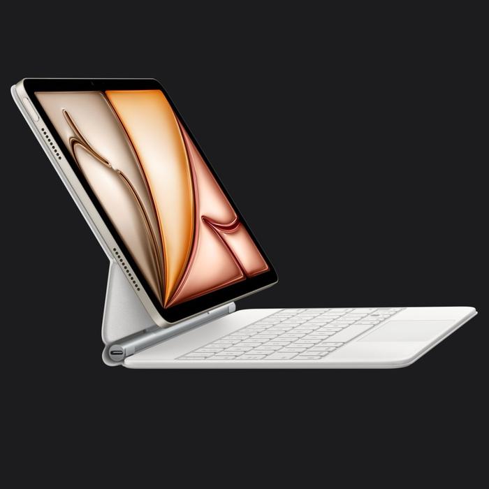 Gambar Apple Magic Keyboard for iPad Air Pro 11 12.9 13 inch M1 M2 2024 Resmi - White, 13 inch inter dari Tech Studio Indonesia undefined Tokopedia