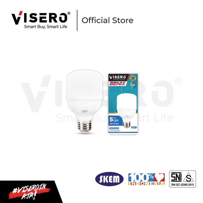 Gambar Lampu Bohlam LED Capsule Visero Genix 5 Watt, 10 Watt, 15 Watt, 20 Watt, 30 Watt, 40 Watt, 50 Watt, 60 Watt - 5W dari Visero Indonesia undefined Tokopedia