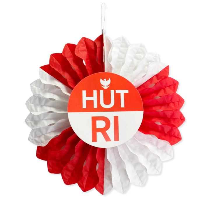 Gambar Paper Fan Bendera Merah Putih Dekorasi Kertas Lipat 17 Agustus Aksesories Hari Kemerdekaan Murah Grosir - HT18 - 30 CM dari MadisonShop undefined Tokopedia
