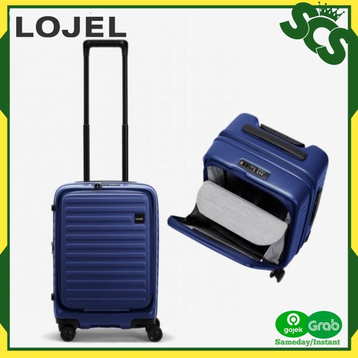 Gambar Koper Lojel Cubo Koper Laptop Small 20 inch - grey - Biru dari SMART CHOICE SHOPPING undefined Tokopedia