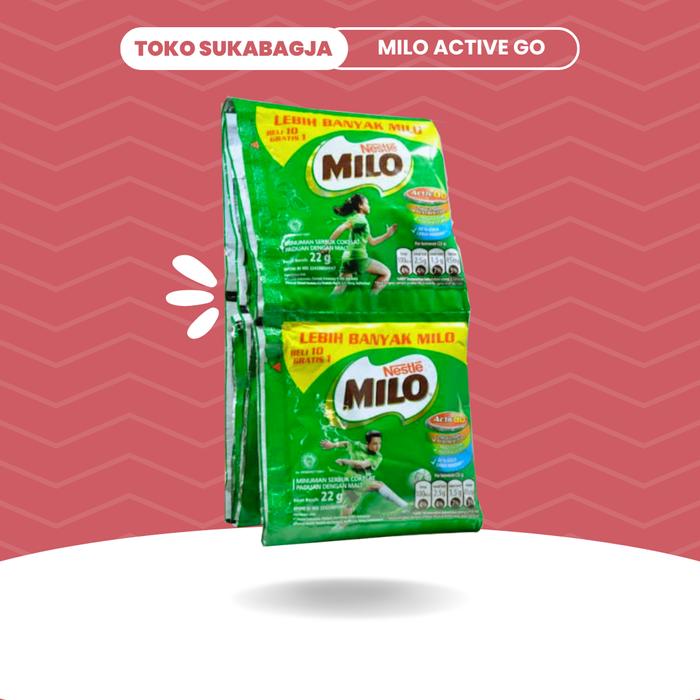 Gambar Milo Bubuk Sachet Milo Susu Bubuk 22gr 1 Renceng Susu Coklat Bubuk Sereal Active Go - 1 Renceng/10pcs dari Toko Sukabagja undefined Tokopedia