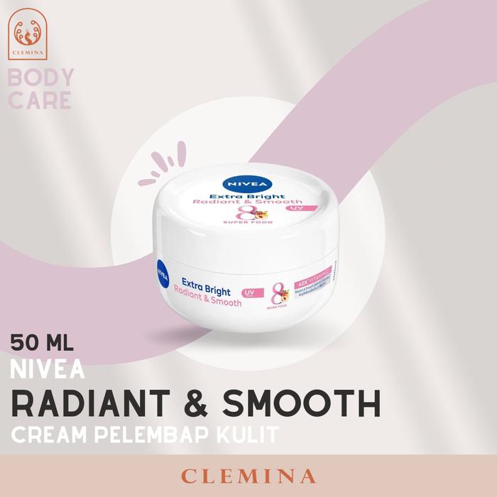 Gambar NIVEA Extra White Radiant & Smooth Creme - 50ml dari CLEMINA undefined Tokopedia