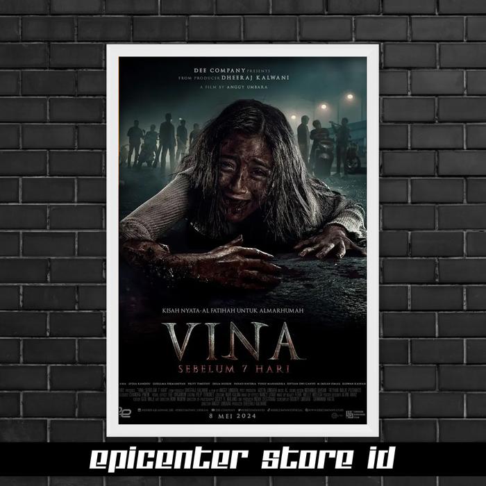 Gambar Poster Vina Sebelum 7 Hari - Official + Frame - Putih, 50x70 dari Epicenter Store ID undefined Tokopedia