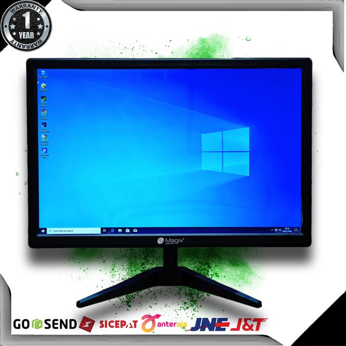 Gambar LED MONITOR 22 INCH MAGIX SOCKET VGA HDMI - Hitam, tanpa kayu dari DISTRICT COM undefined Tokopedia