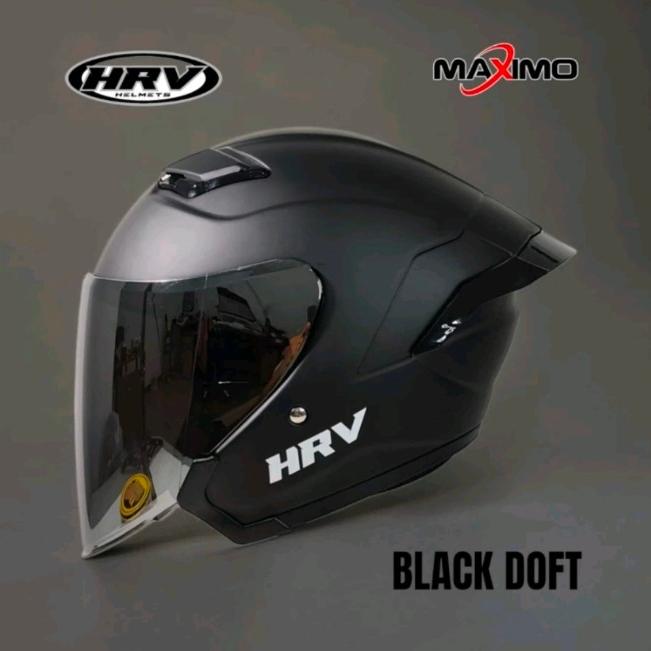 Gambar HELM HRV MAXIMO PAKET GANTENG - blak doff, XXL dari SRIJAYA HELM SEMARANG undefined Tokopedia