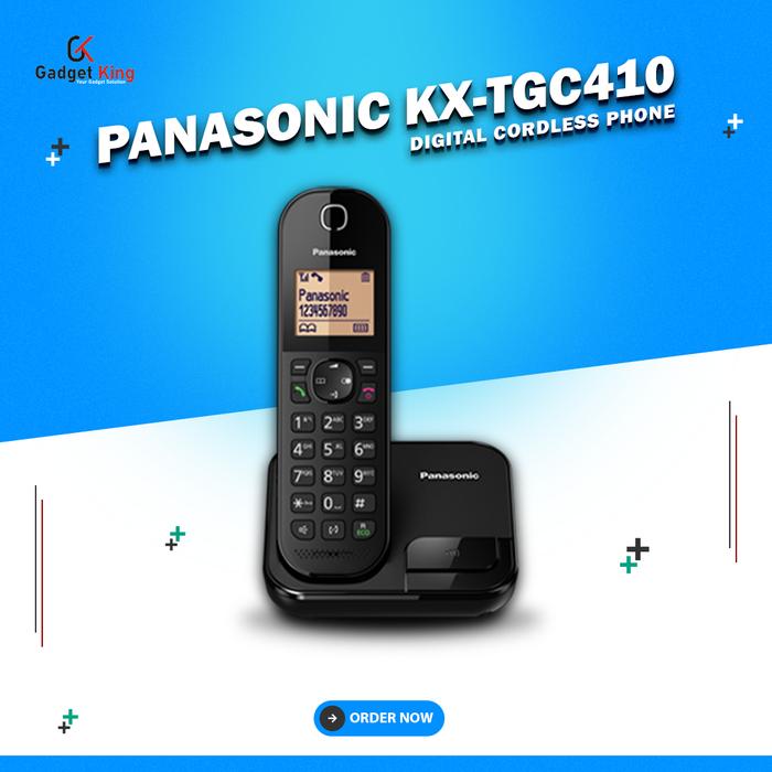 Gambar Panasonic KX-TGC210 Pesawat Telepon Wireless Rumah Kantor Indihome - H - KX-TGC410 dari Gadget King Store undefined Tokopedia