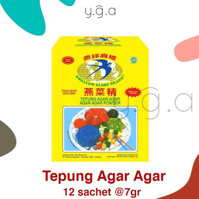 Gambar Swallow Globe Tepung Agar Agar Box (12 x 7gr) - Hijau dari JAWARA SEASONING undefined Tokopedia