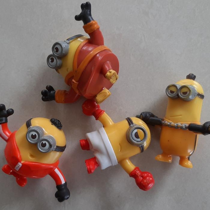Jual minions set (4) figures, ada mark, tema olah raga & bela diri ...