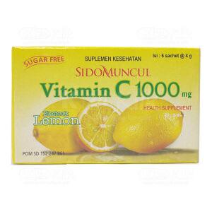 Gambar Sidomuncul Vit C 1000mg Lemon Sach (per Dos) dari K24Klik undefined Tokopedia