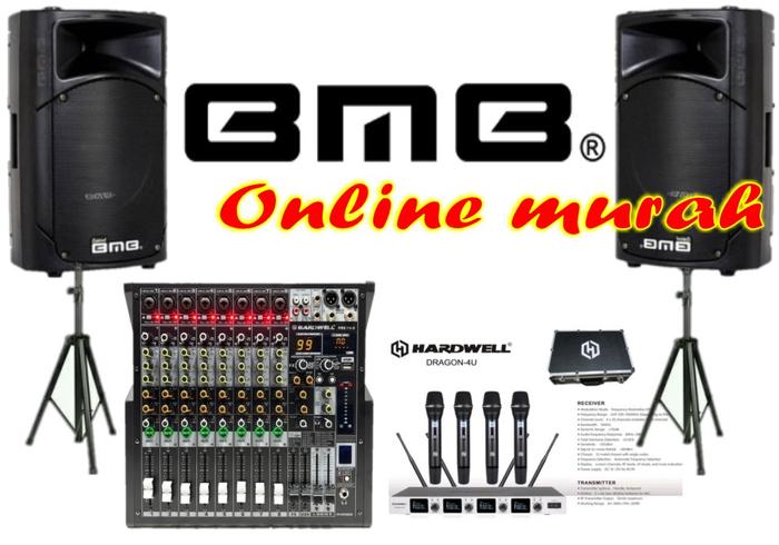 Jual paket live music sound system bmb 15 inch dargon 4u mic