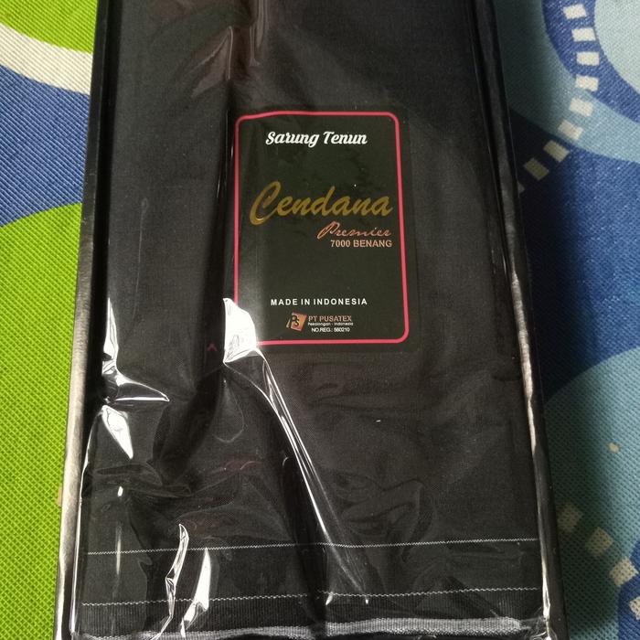 Gambar Sarung Tenun Cendana Premier 7000 Benang - Hitam dari Kenji Hatboy Store undefined Tokopedia