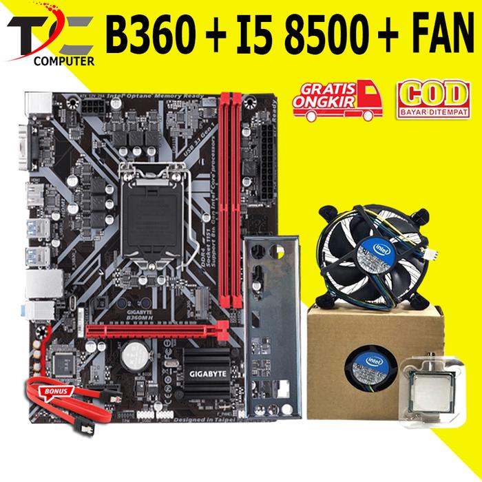 Gambar Motherboard Mobo B360M Gaming LGA 1151 DDR4 Plus Processor Gen 8 / Gen 9 - B360M + I5 8500 dari TECH COMP JAYA undefined Tokopedia
