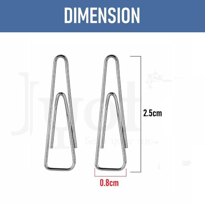 Gambar Penjepit Kertas / Paper Clip Besar / Trigonal Paper Clip Warna - No.3 dari officeXpres undefined Tokopedia