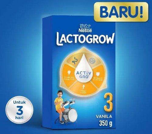 Gambar Nestle Lactogrow 3 Susu Pertumbuhan Rasa Vanila 1-3 tahun Box 350 g dari Belvania shop gold undefined Tokopedia
