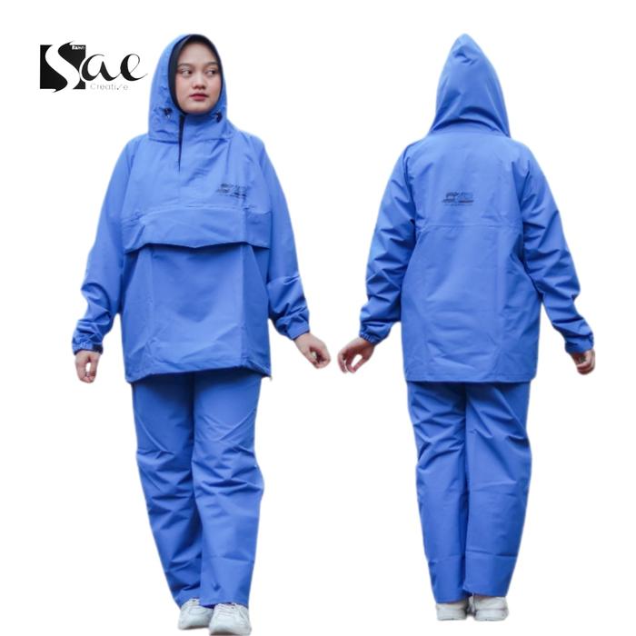 Gambar Jas hujan kangguru/Jas hujan pria wanita dewasa waterproof - Biru, XL dari Sae-creative undefined Tokopedia