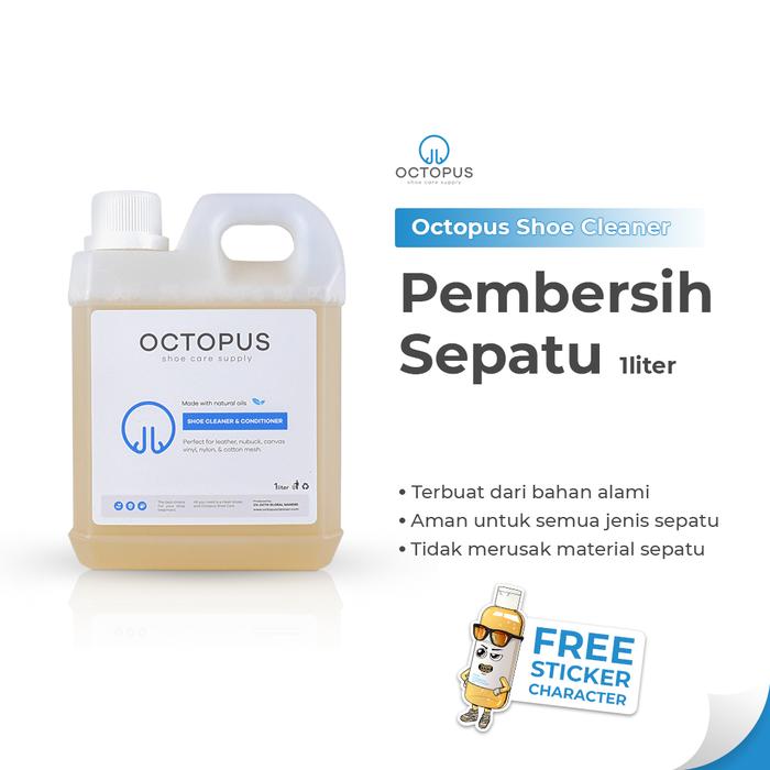 Gambar Pembersih Sepatu Octopus Cleaner 1 Liter dari Octopus Cleaner undefined Tokopedia