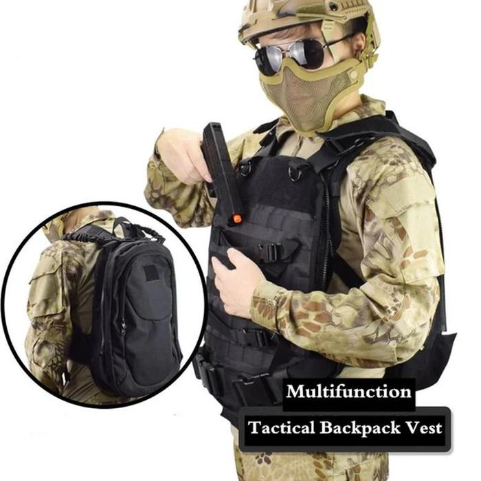 Gambar Nylon Tactical Backpack Vest Army Fans Outdoor Combat Gear Military dari Julswap undefined Tokopedia