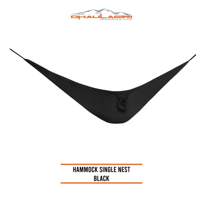 Gambar Dhaulagiri - Ayunan Hammock - Hammock Single Nest New - Ayunan Hammock Camping Nilon Parasut Max Load 200kg - Black dari Dhaulagiri Official Store Kota Administrasi Jakarta Utara Tokopedia