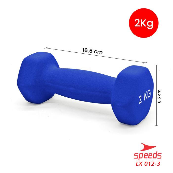 Gambar SPEEDS Dumbell Barbel Portable Alat Fitness Angkat Beban Sedang Wanita Barbel 012-1 - 3 BIRU dari Calary Toys undefined Tokopedia