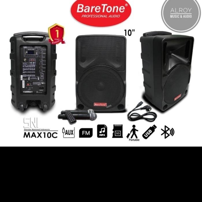 Gambar speaker portable wireless baretone MAX 10H - MAX 10C dari The One elektronic undefined Tokopedia