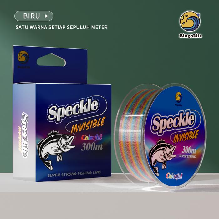 Gambar Bingolife Senar Pancing Nilon Speckle Colorful Invisible 300m Kuat Anti Keriting Memancing Professional Fishing Line - Biru, 0.8#0.14mm2.2kg dari Bingolife Toko undefined Tokopedia