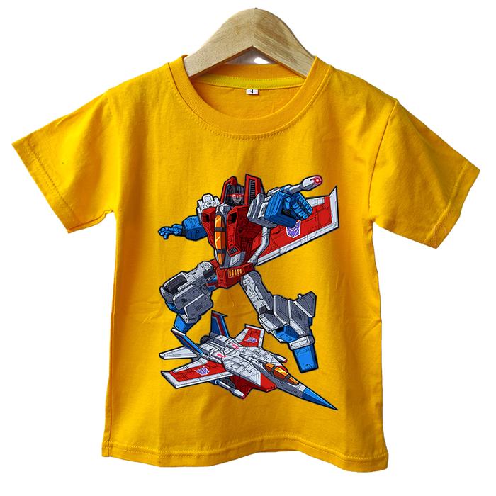 Gambar JEJE KIDS Kaos Anak Robot transformers MEGATRON - kuning mas, 2T dari IBUKOTA KIDS undefined Tokopedia