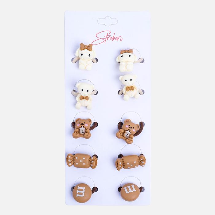 Gambar Stroberi Mix Shapes Kids Hair Tie Set - Mix -1 dari Stroberi Accessories undefined Tokopedia