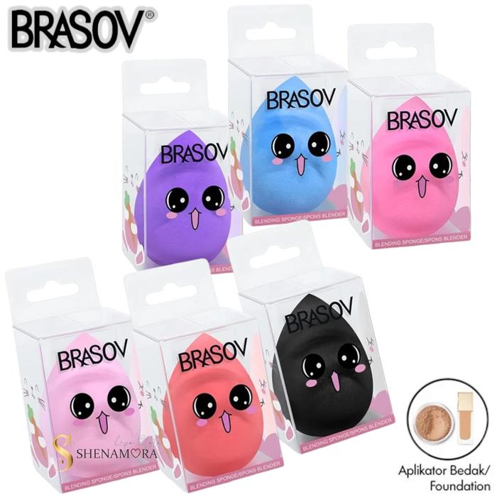 Gambar Brasov Spon Beauty Blender Sponge | Spon Bedak Tear Drop dari Shenamora undefined Tokopedia