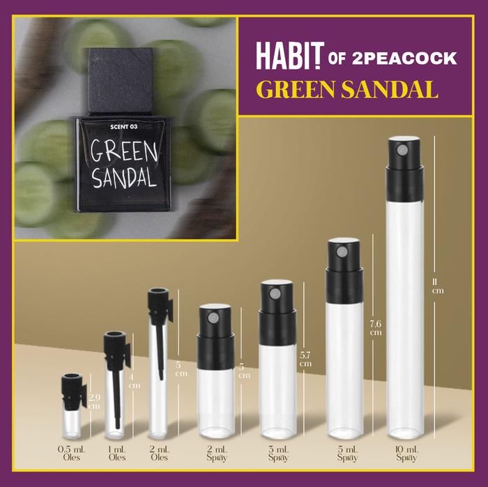 Gambar Decant HABIT of 2PEACOCK - Green Sandal Honey Sambac | Share in Jar | Patungan Parfum - Green Sandal, 0,5 ml (Oles) dari Patungan Parfum undefined Tokopedia
