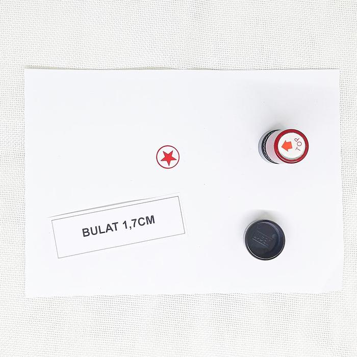 Gambar Stempel Otomatis Bulat / Stempel Flash Bulat / Stempel Bulat Lingkaran - BULAT 1,7CM dari Nuhsantara Merchandise. undefined Tokopedia