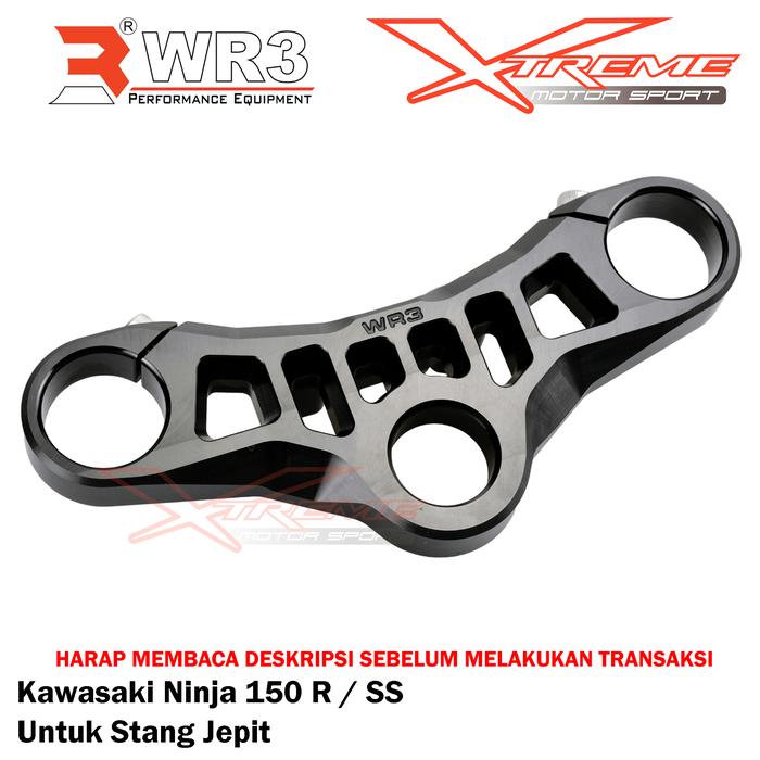 Gambar Segitiga Stang / Triple Clamp WR3 Ninja 150 R / SS 150R 150SS / NSR 150SP - R/SS Black dari Xtreme Motor Shop undefined Tokopedia