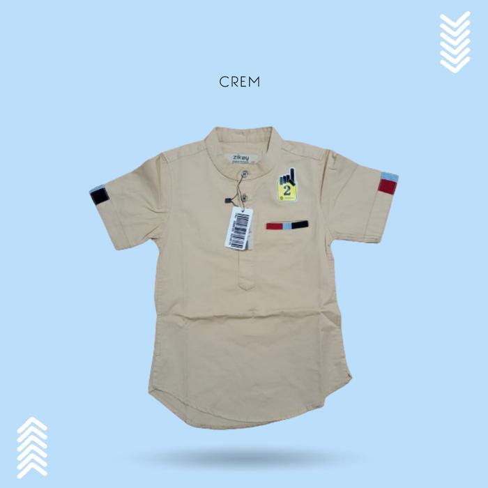 Gambar Baju Koko Kurta Anak Zikey Motif List Saku Usia 2-15 Tahun - Crem, 16 dari ananda_tasikmalaya undefined Tokopedia
